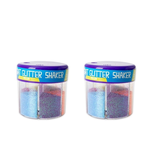 Dekorácia Star light, glitter shaker neon, 6 farieb, 50g