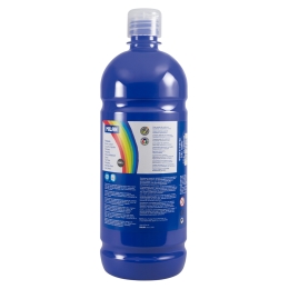 Bottle of 1000ml ultramarine blue poster colour