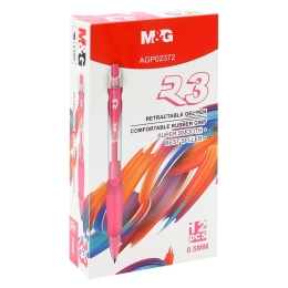 Gel pen M&G R3 - pink ink (1)
