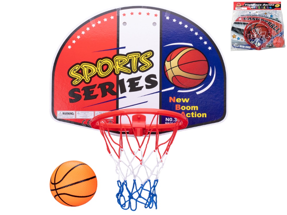Basketbalový kôš 47,5x28x35,5cm s loptou v sáčku