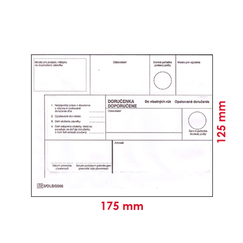 Envelopes B6 DVR 125 x 175 mm repeated delivery 25 pcs (29475)