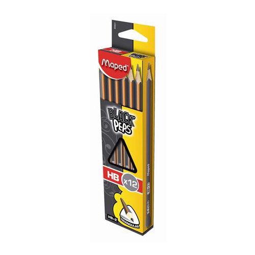 Graphite pencil MAPED "BLACK'PEPS" HB 1pc (19054)