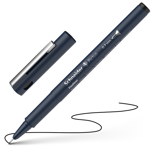 Fineliner Schneider Pictus 0.7 - black refill