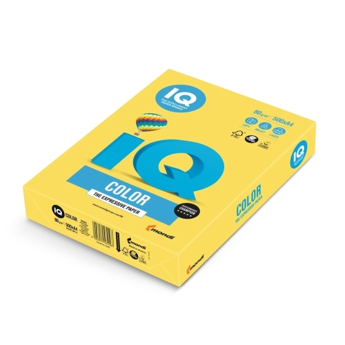 Kopírovací papier A4 IQ 120g color kanárikovo-žltý