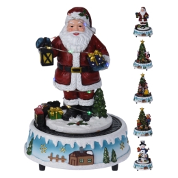 Figure/lighting LED with movement and music 22 cm, mix/1pc