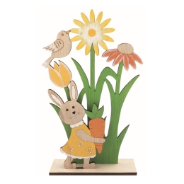 Bunny with carrot decoration 12,5 x 20,5 x 4,5 cm