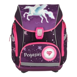 School bag - 6-piece set, PRO LIGHT PREMIUM 3D Horse, LED (1)