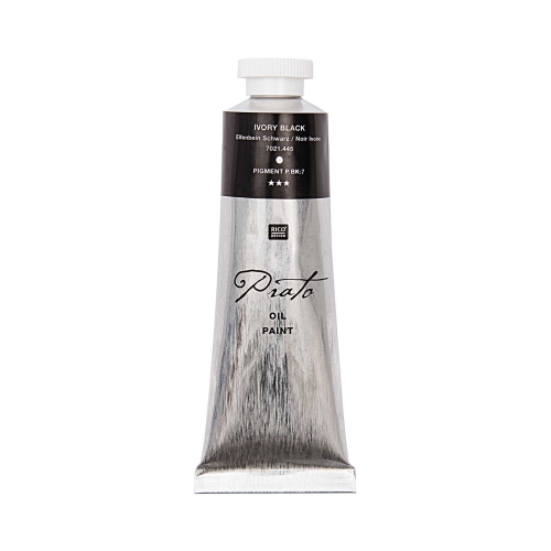 olejová farba Prato 60 ml, Ivory Black