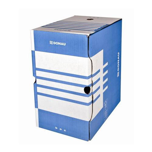 Archívny box A4 / 200 mm, kartón, DONAU, modrý