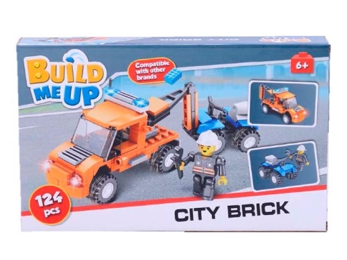BuildMeUP stavebnica - City brick 124ks v krabičke
