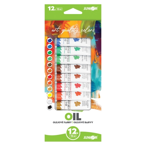 Oil paints 12 ml - set of 12 pcs
