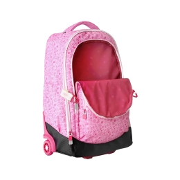 Cestovný kufor na kolieskach 60L (3-dielny set) MILAN séria Pink Flowers (4)