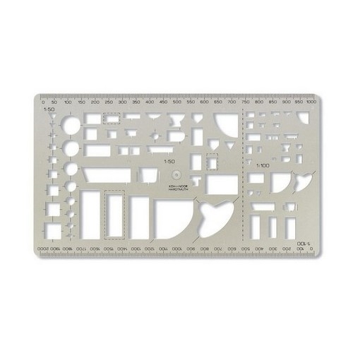 Šablóna sanitárna KOH-I-NOOR 749270 dymová