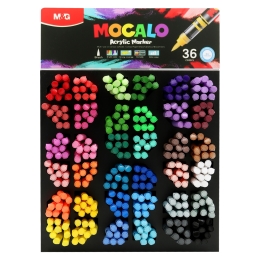 M&G MOCALO Acrylic Marker, brush tip (324 pcs) (1)