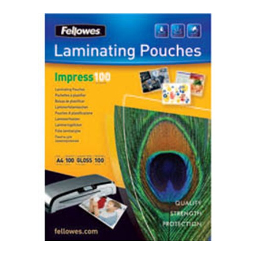 Laminovacie fólie FELLOWES A4 lesklé  216 x 303 mm,100 mic / bal. 100 ks