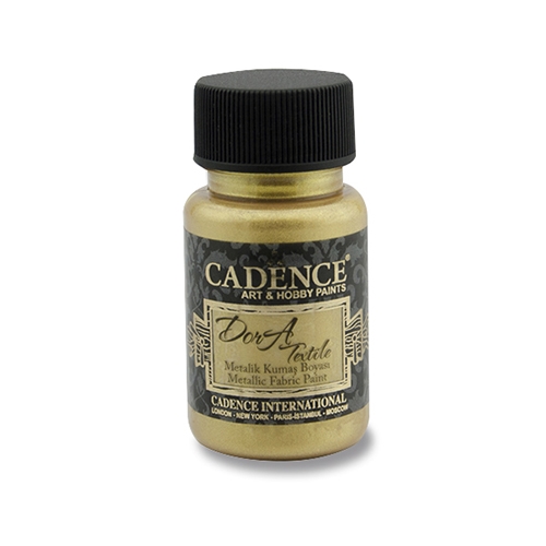 Textilná farba Cadence, metal. sýta zlatá, 50 ml