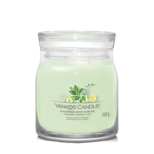 Sviečka Yankee Candle - CUCUMBER MINT COOLER, stredná