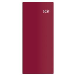Diár vreckový 2027 - Torino mesačný - bordová