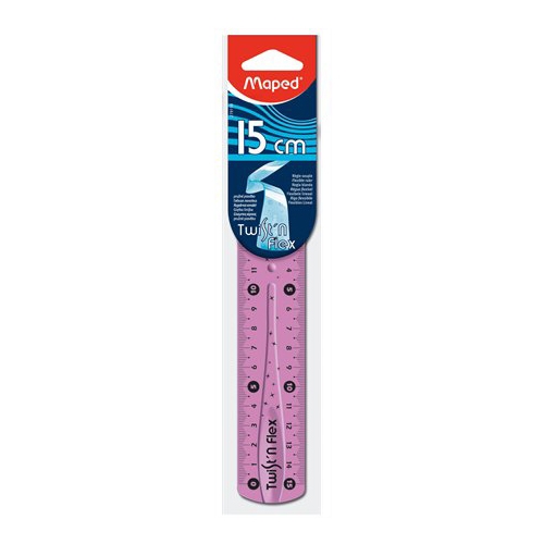 Ruler MAPED "TWIST'N FLEX" flexible, unbreakable, 15 cm (19022)
