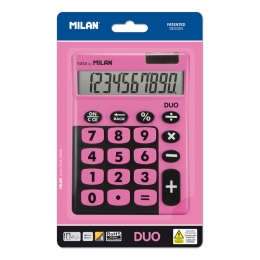 Calculator MILAN DUO 10-digit pink - blister (1)