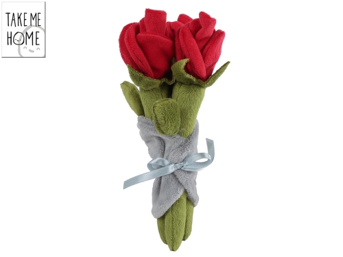 Take Me Home 1style only (red) 22cm bundle of 3 roses 0m+