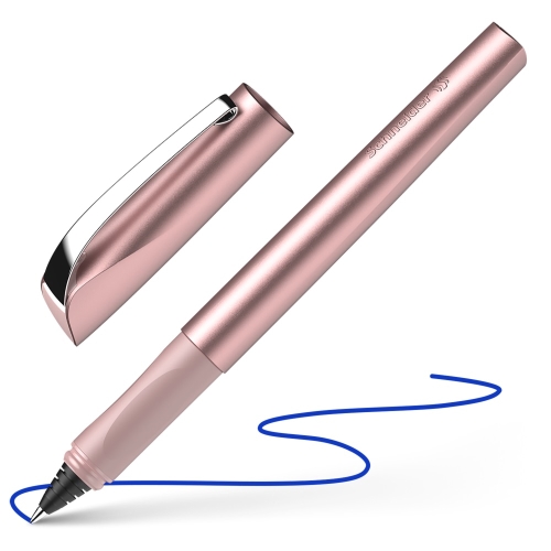 Roller bombičkový SCHNEIDER Ceod Shiny powder pink - modrá náplň