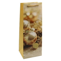 Gift Bag for a Bottle - Christmas 12x36x10 cm (assorted / price per piece) (3)