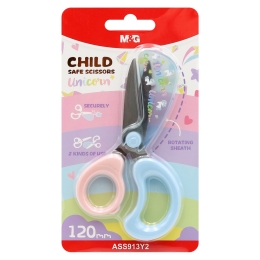 M&G Unicorn Children's Scissors 120 mm with protective cap (1)
