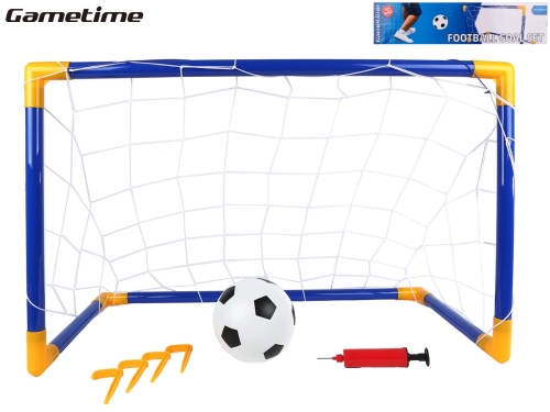 Gametime 79x50x43cm football goal w/ball & pump in PBX