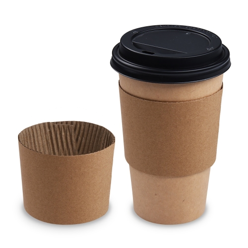 Cuff paper brown for cup O90mm [100 pcs]