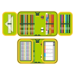 Pencil case full - 1 bunk, 31 pieces JUNIOR S9 - T-Rex Zone (1)