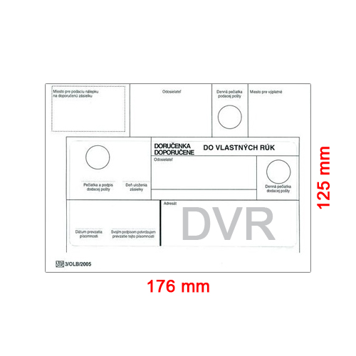 Obálky B6 DVR / 50 ks