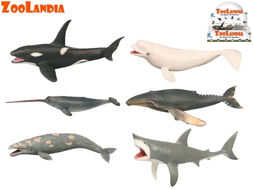6asstd 18-26cm plastic sea animal in PB 12pcs in DBX