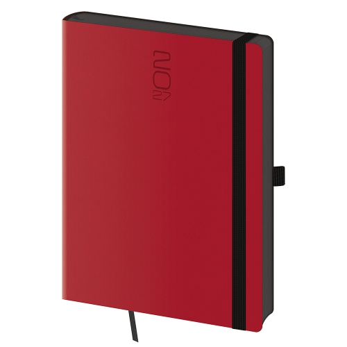 2027 Weekly A5 Memory Planner with Elastic Band - Red