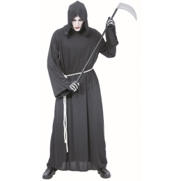 Kostým pre dospelých Grim Reaper (rúcho s kapucňou, opasok), univerzálna veľkosť Kostým pre dospelých Grim Reaper (rúcho s kapucňou, opasok), univerzálna veľkosť