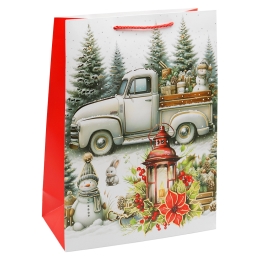 Christmas Gift Bag, 32x26x12 cm (assortment of 4 designs - price per piece) (2)