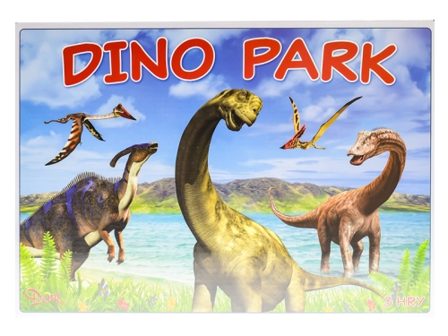 Spoločenská hra logická Dino Park 3v1 v krabičke