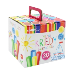Colored/pavement chalks, round 20 pcs (2)