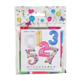 Birthday balloon 100 cm stars in the shape of the number "3"