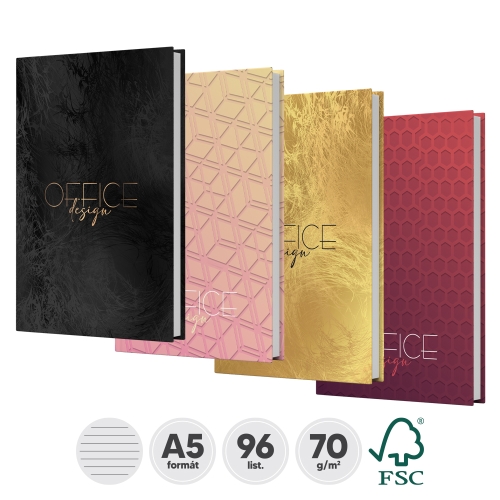 Hard Cover notebook  A5 - 96 shets lines, HCA5-96-L (2)