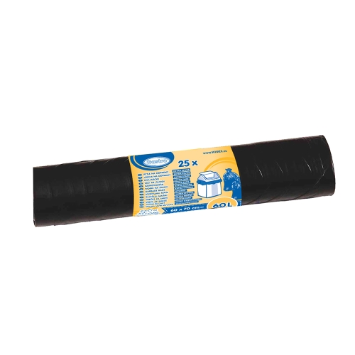 Garbage bags 60 l black "extra strong" 60x70 cm /23mic/