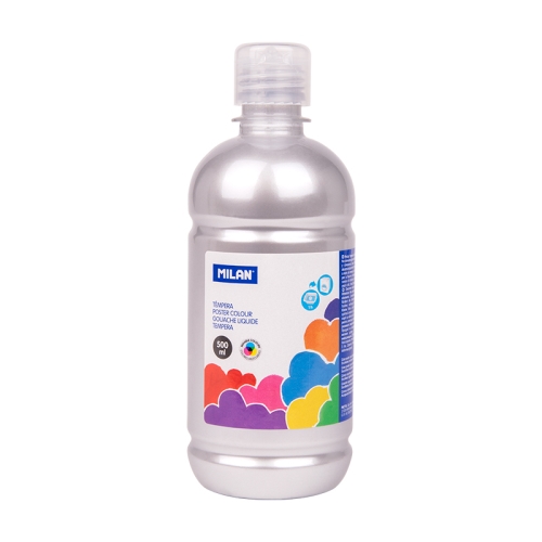 Farba temperová MILAN 500ml strieborná