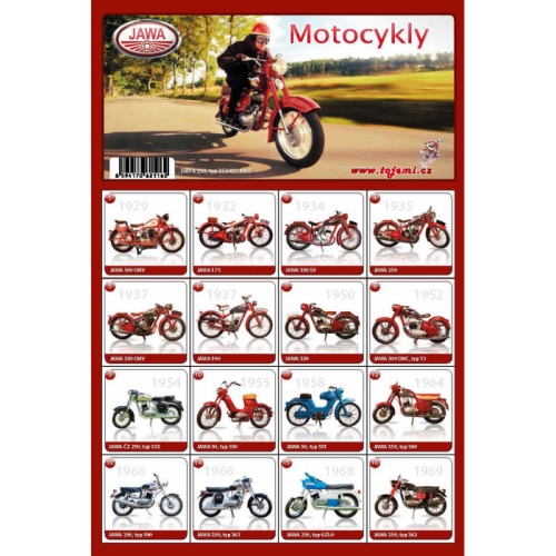 Pexeso A4 Motorky JAWA