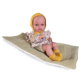 Newborn doll Toneta with blanket, 34 cm