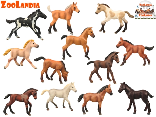 10cm 12asstd plastic foal in PB 24pcs in DBX