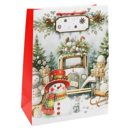 Christmas Gift Bag, 32x26x12 cm (assortment of 4 designs - price per piece) (3)