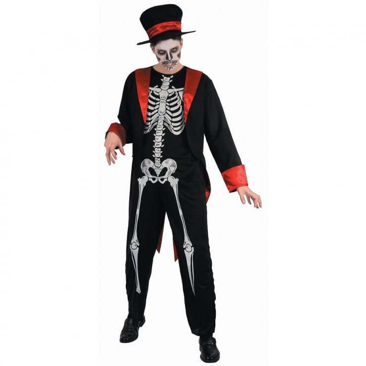 Kostým pre dospelých Dead Man (klobúk, kabát, overal), veľkosť 52