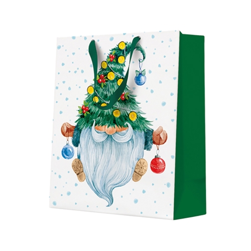 Darčeková taška vianočná 20x25x10 cm Fancy Gnome