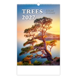 2027 Wall Calendar: Trees/Bäume/Stromy