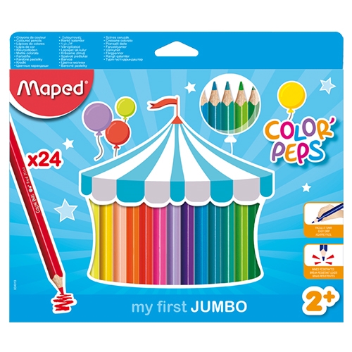 MAPED JUMBO Color' Peps triple colored pencils 24 pcs
